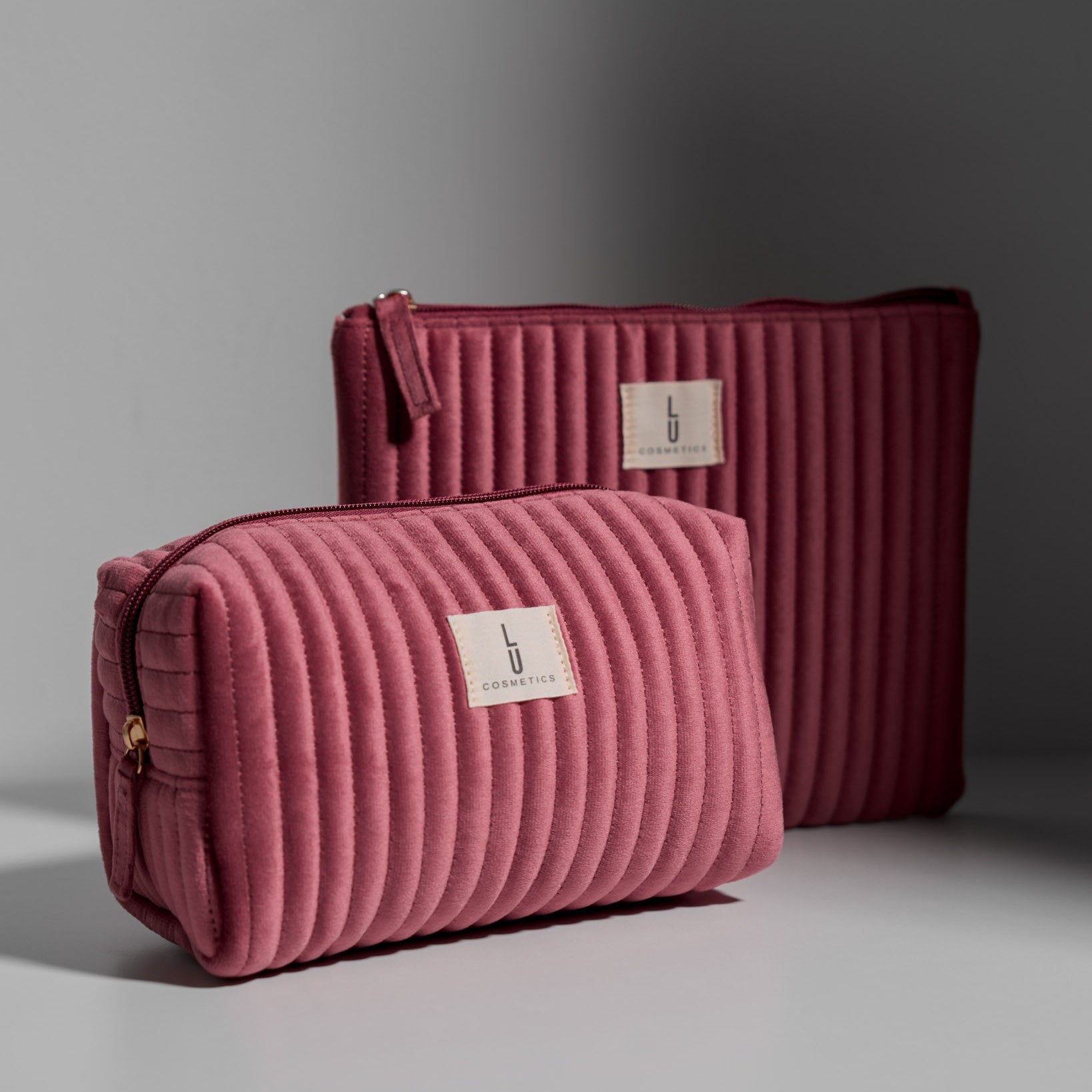 Bolsa Cosmetiquera Velvet Rosé - Lu Cosmetics