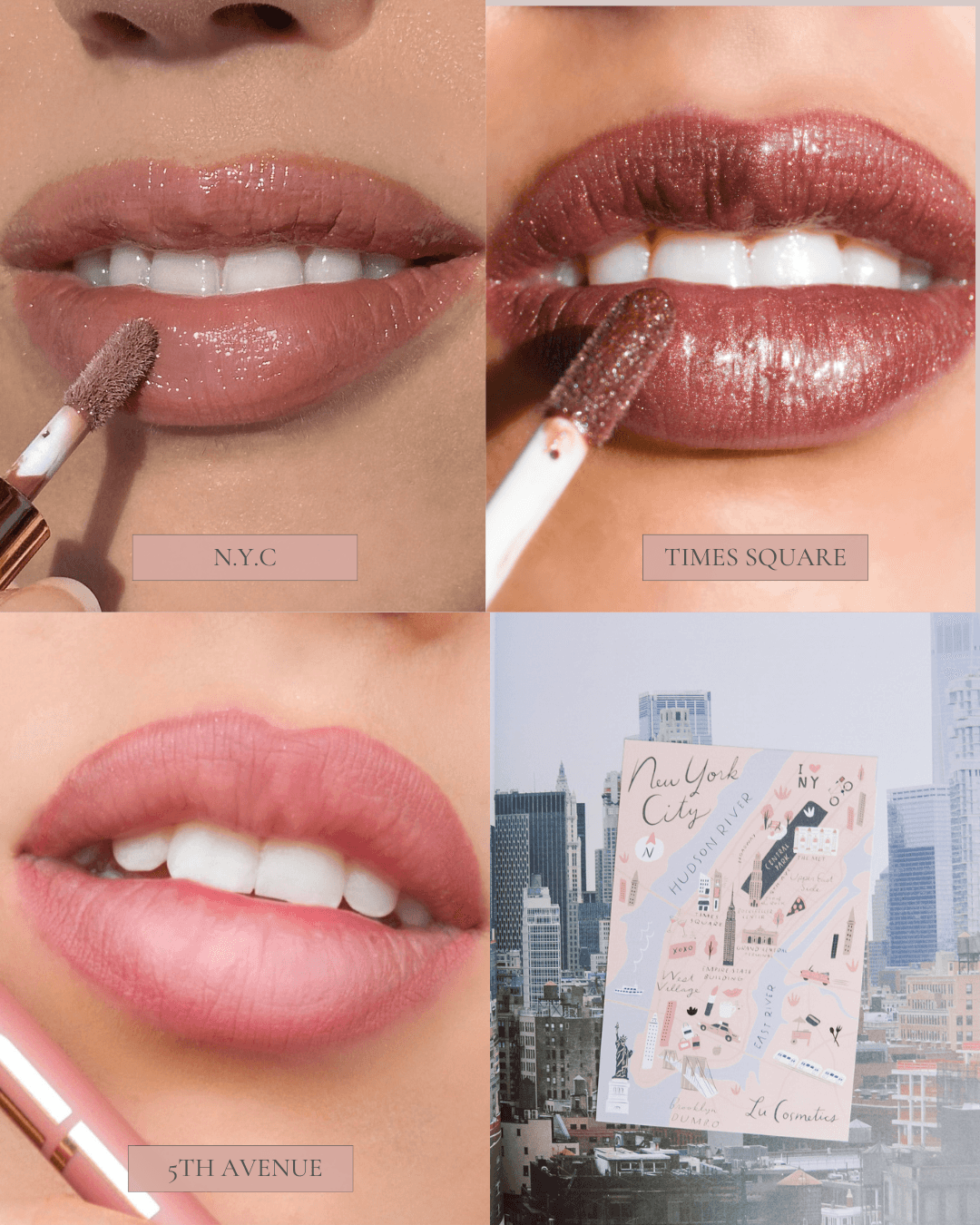 Lip Trio NYC Collection - Lu Cosmetics