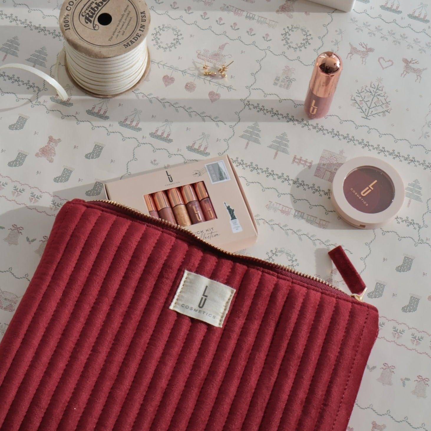 Bolsa Cosmetiquera Velvet - Lu Cosmetics