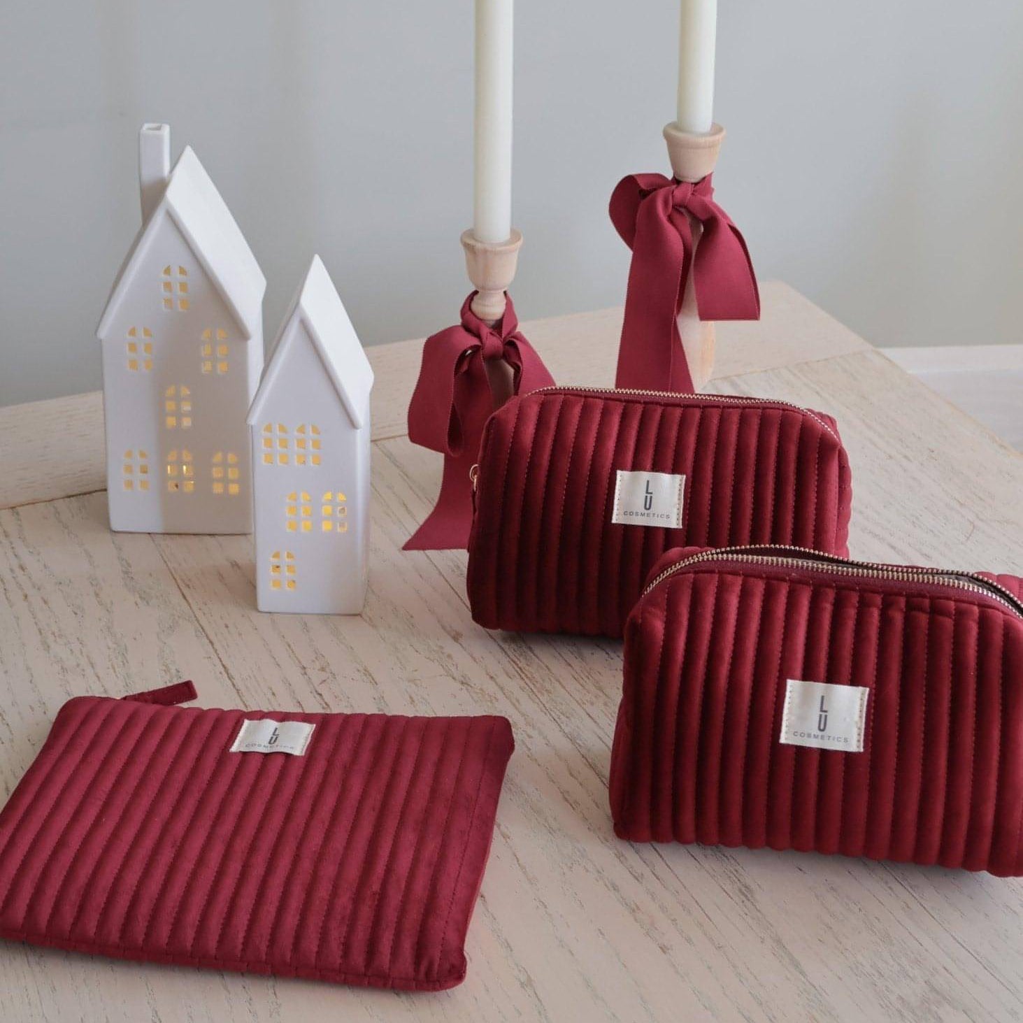 Bolsa Cosmetiquera Velvet - Lu Cosmetics