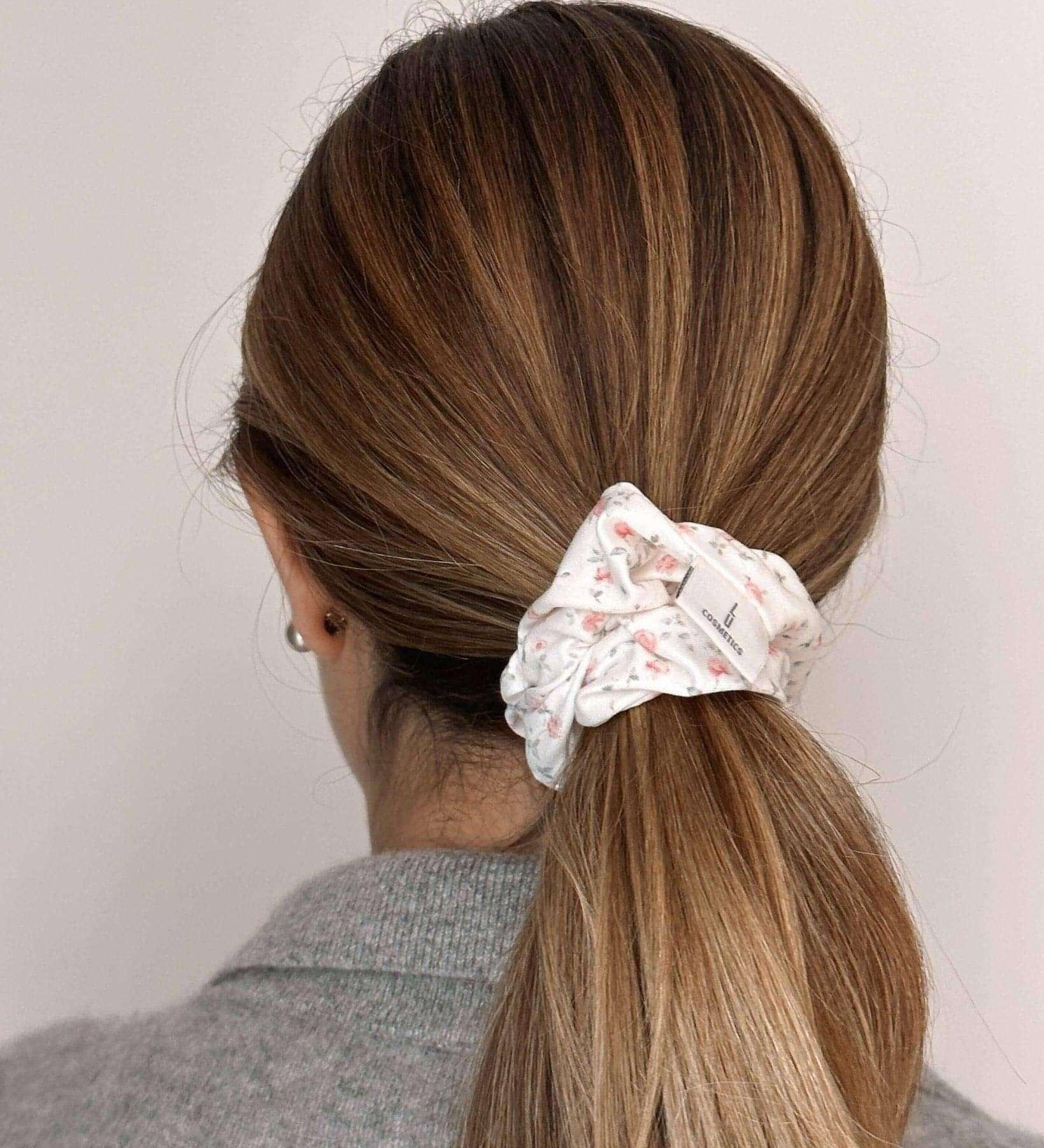 Flower Hair Scrunchie - Lu Cosmetics