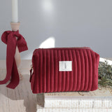 Las 2 Bolsas Velvet Vino - Lu Cosmetics