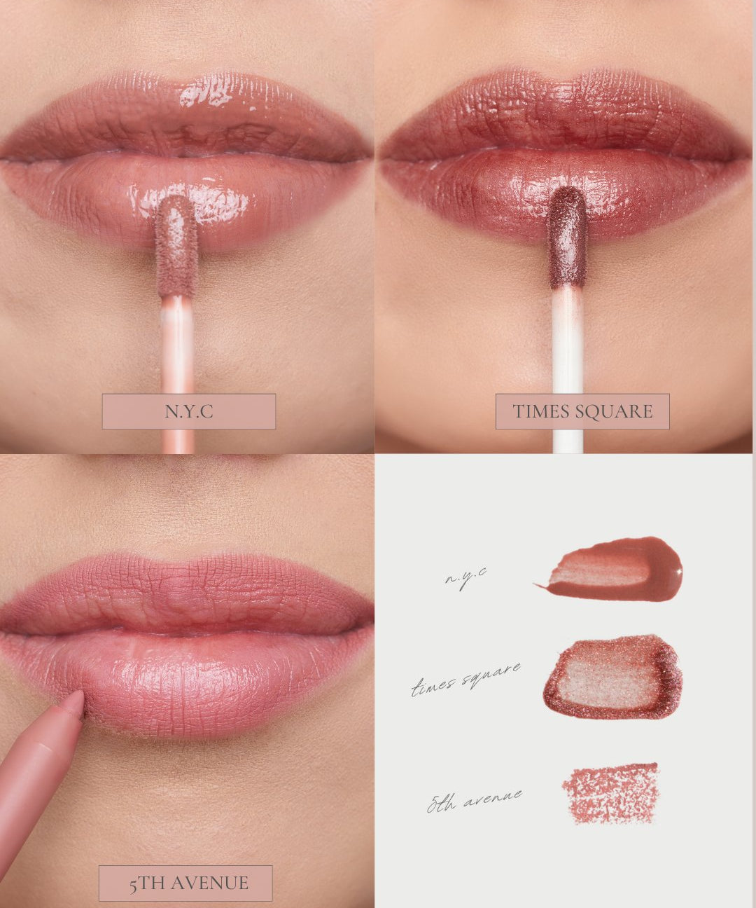 Lip Trio NYC Collection - Lu Cosmetics