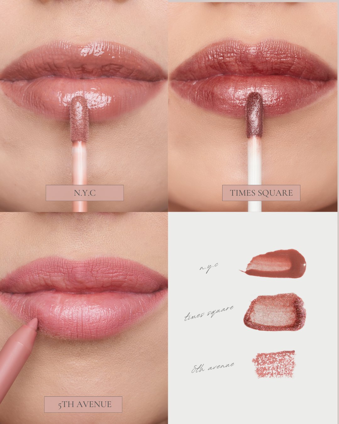 Lip Trio NYC Collection - Lu Cosmetics